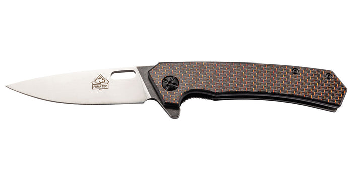 PUMA TEC Einhandmesser, Carbon with Clip
