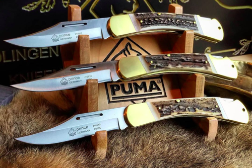 Puma Duke Stag German Made Folding Hunting Knife